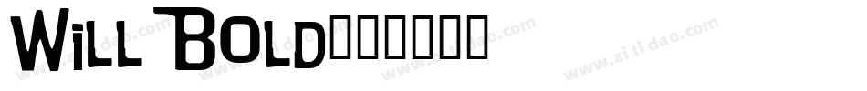 Will Bold字体转换